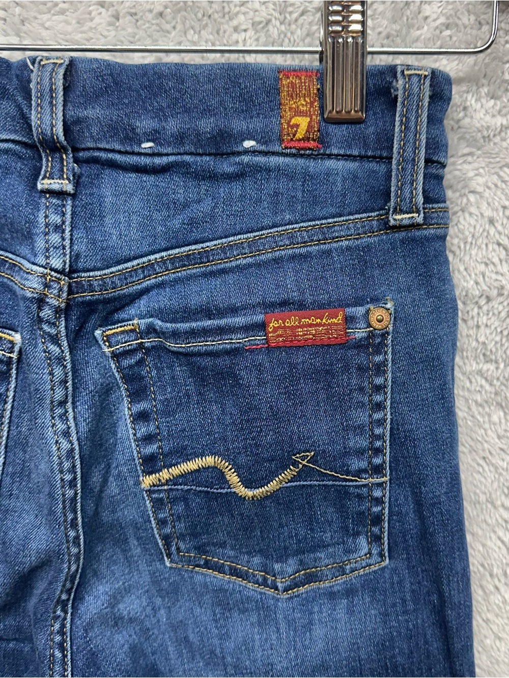 7 For All Mankind Kimmie Bootcut Jeans Women’s 24 Medium Wash Stretch Denim - Picture 5 of 10